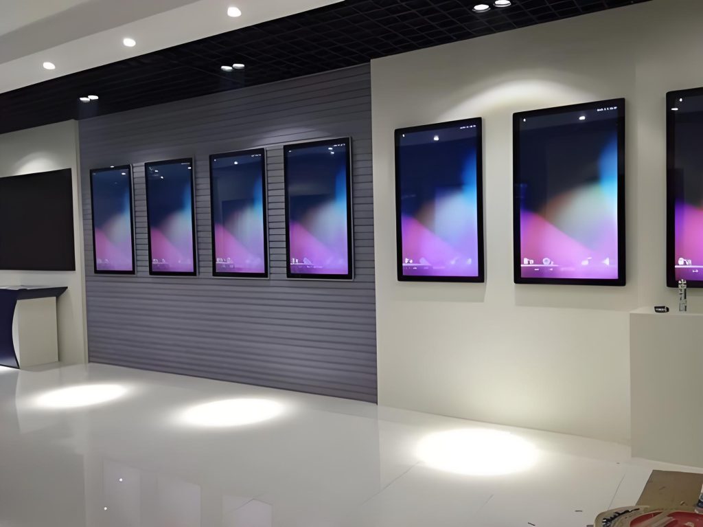 wall-mounted advertising machine