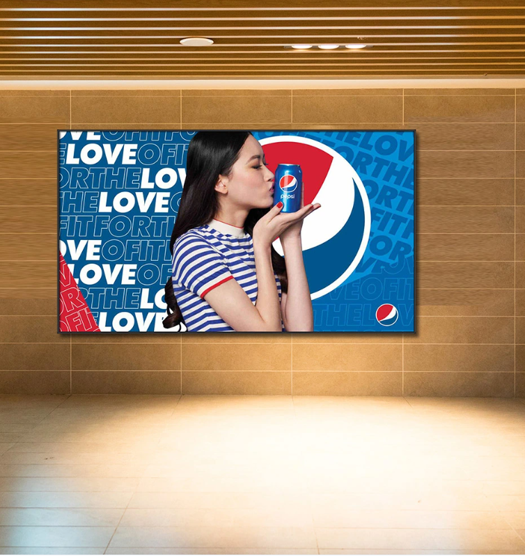 Commercial indoor wall-mounted digital signage