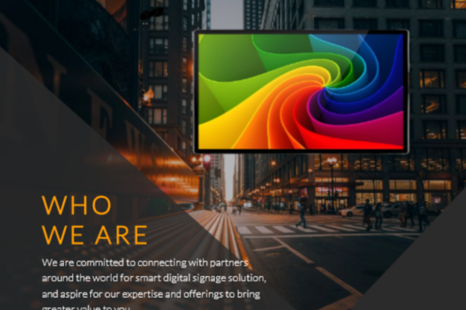 advertising machine display