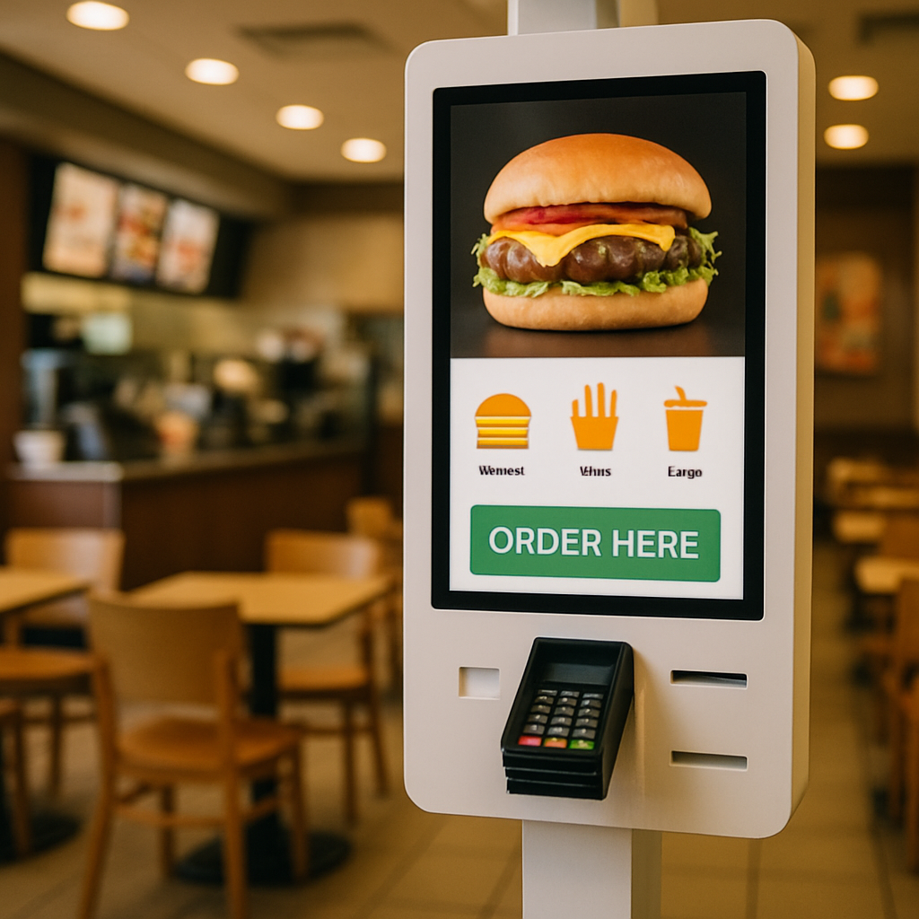 kiosk in fast food resturant