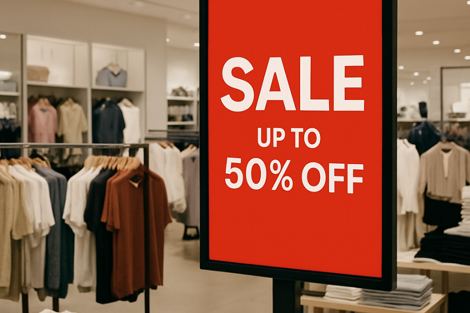 digital signage in retail store