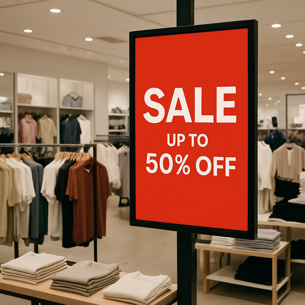digital signage in retail store