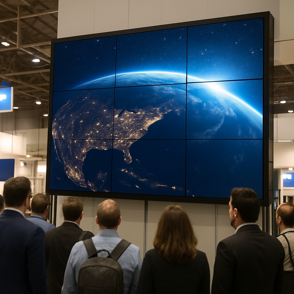 trade show video wall
