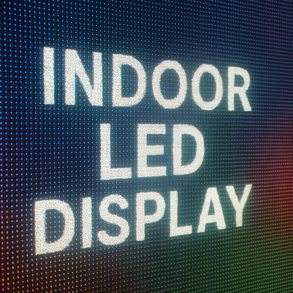 indoor led display close up