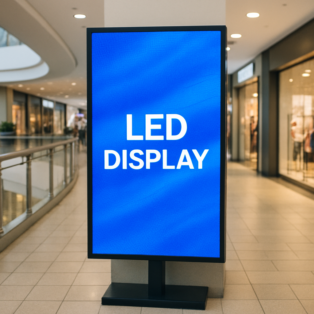 indoor led display in shopping mall