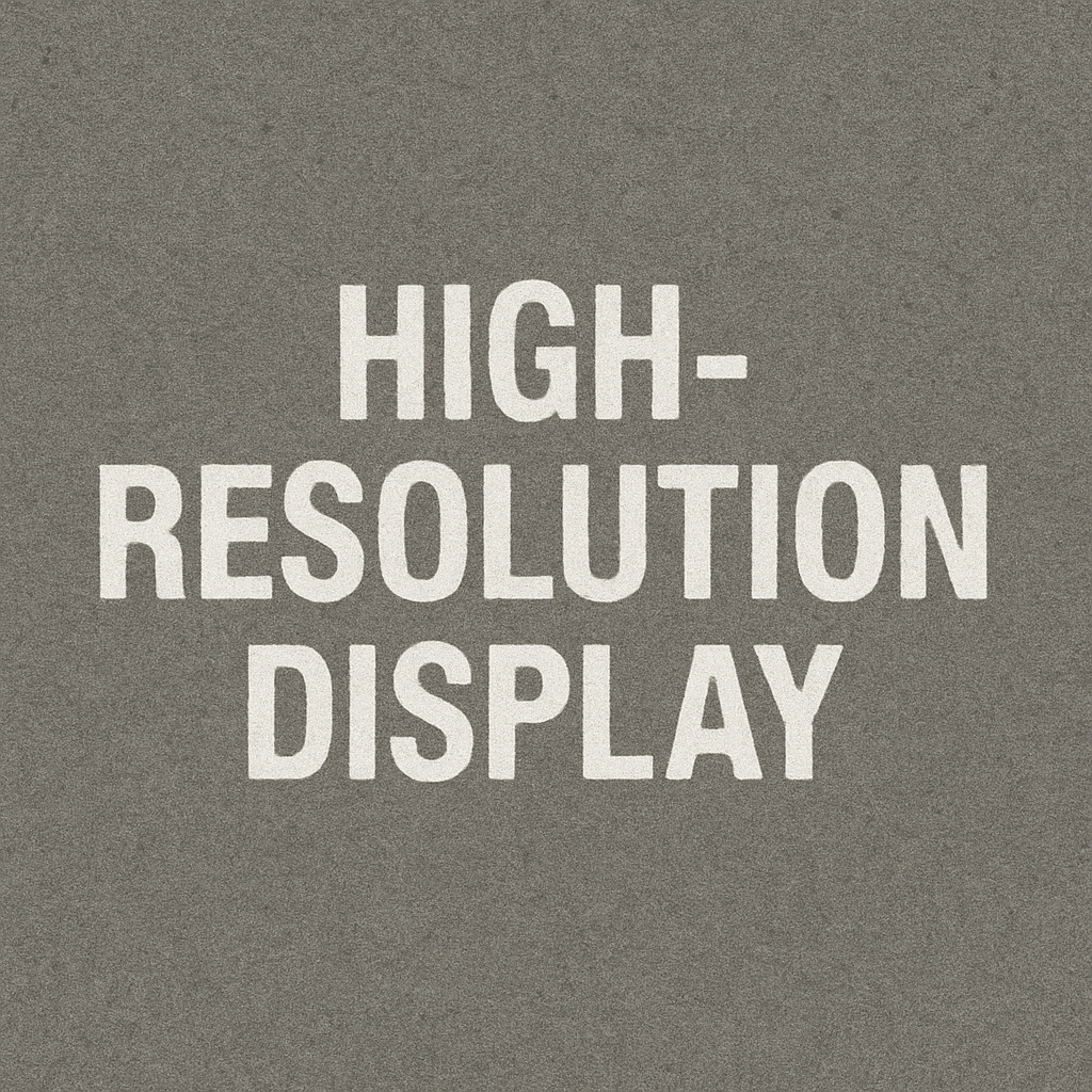 high resolution display