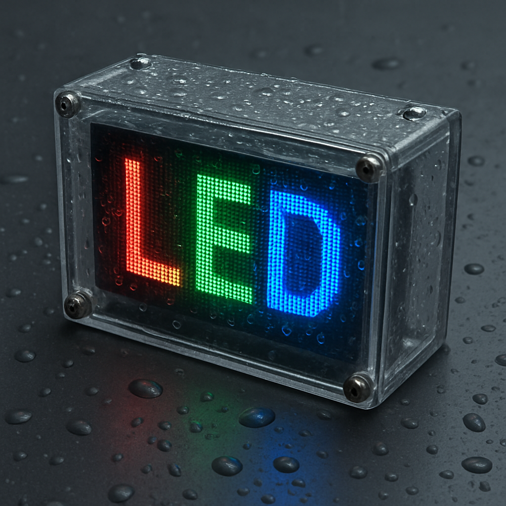waterproof led display case
