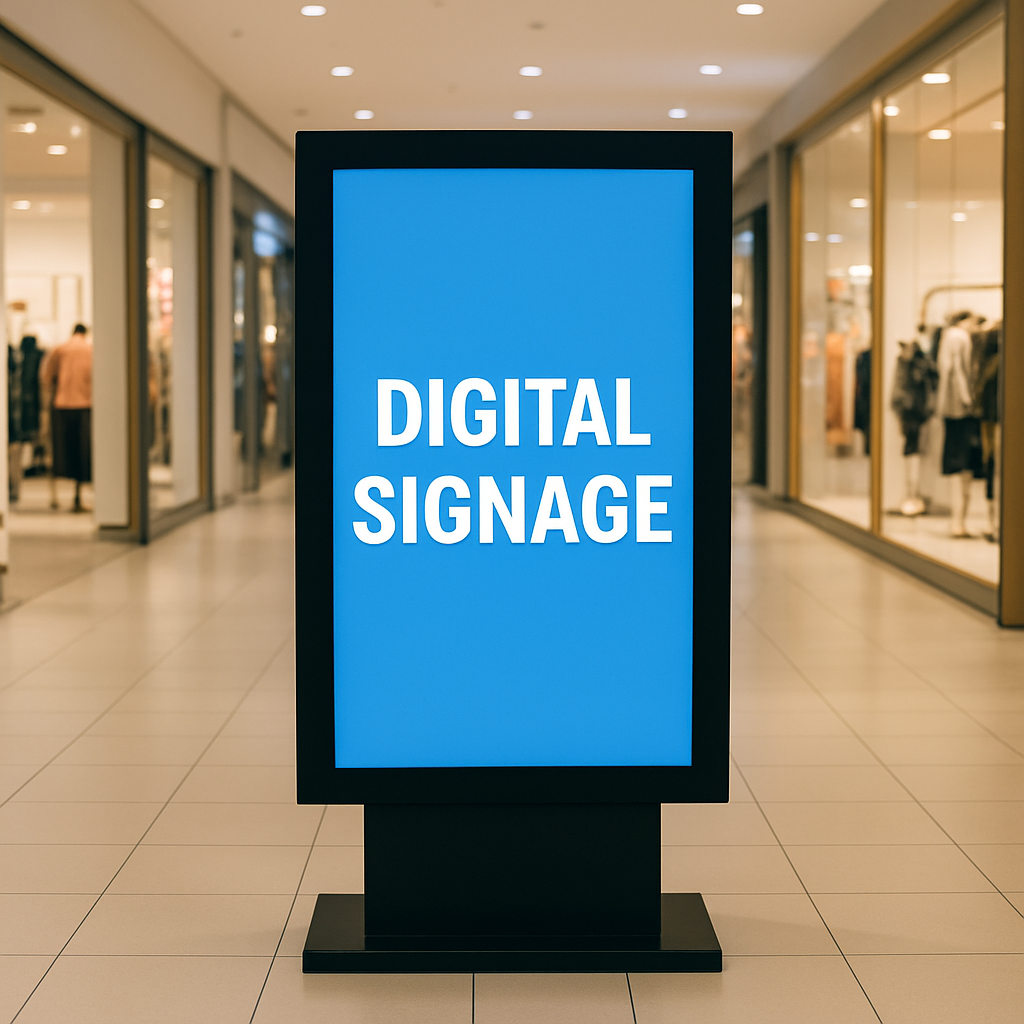 digital signage in shopping mall
