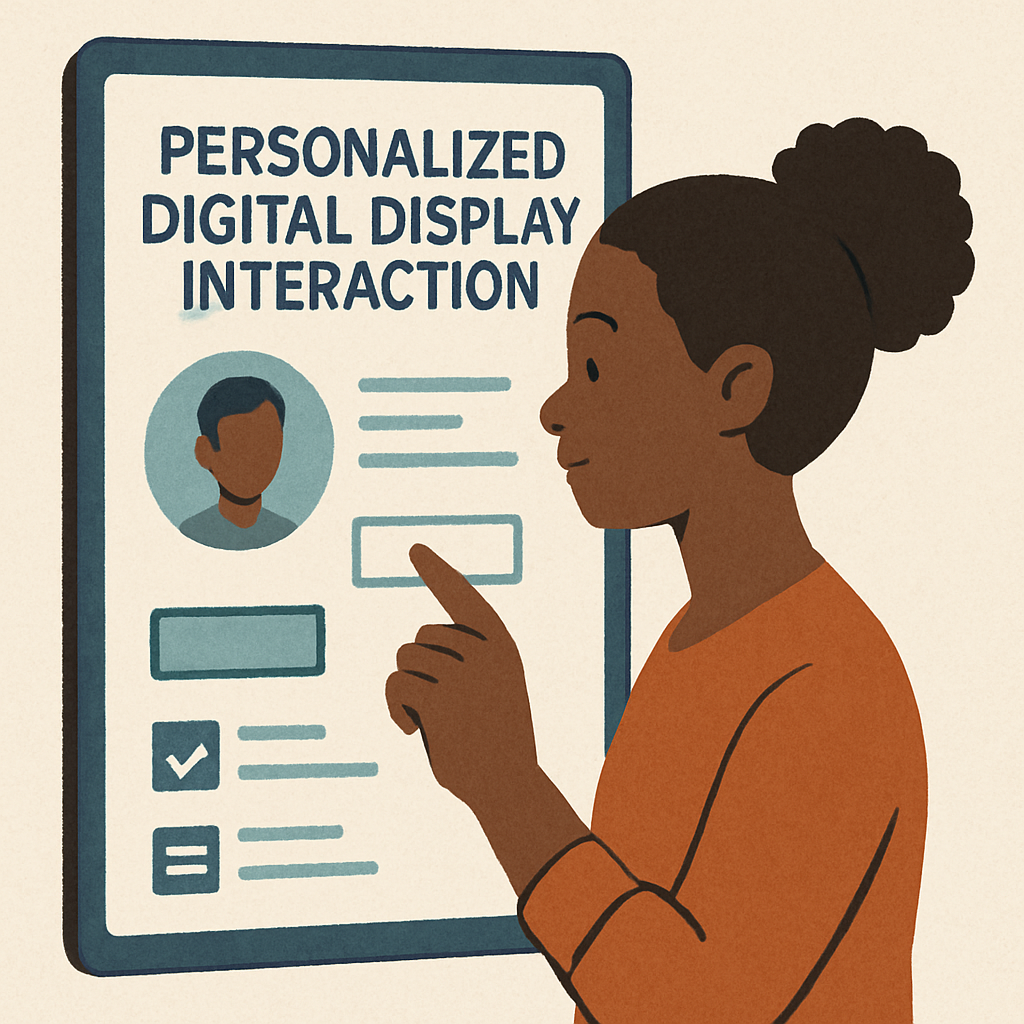 personalized digital display insteration