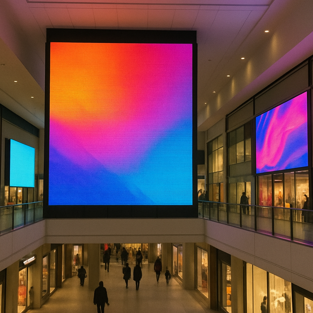 led display in shopping mall