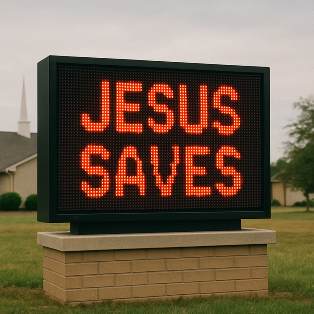 led electronic church sign