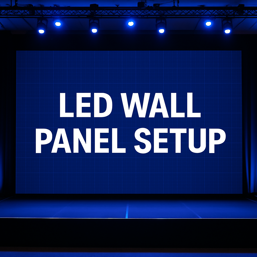 led wall panel setup