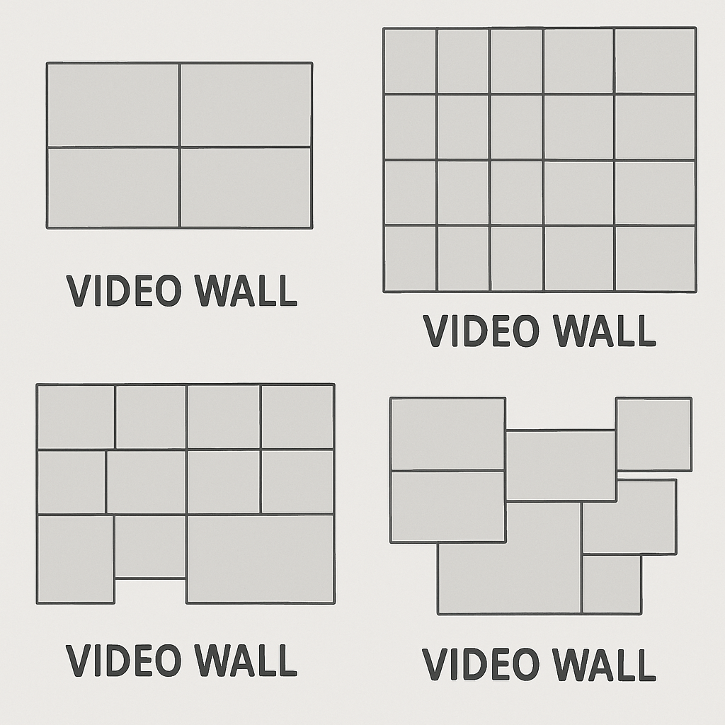 different video wall configurations