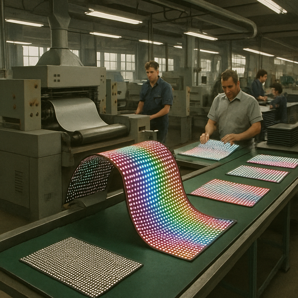 flexible led display production