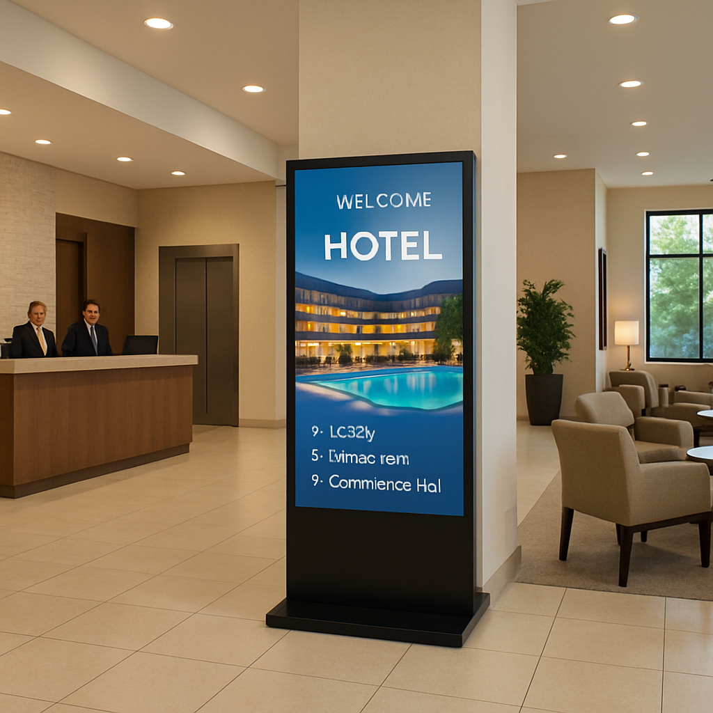 hotel lobby digital signage
