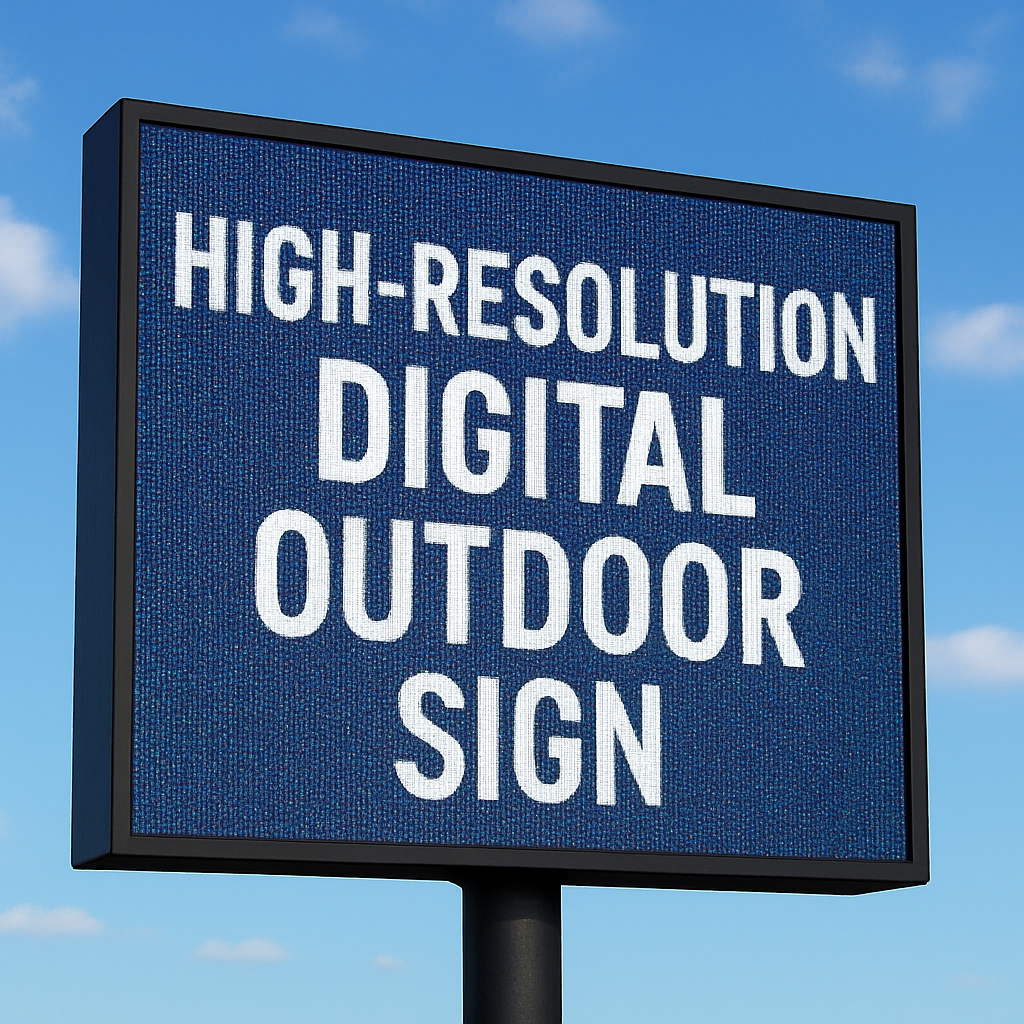 high resolution digital outdoor sign