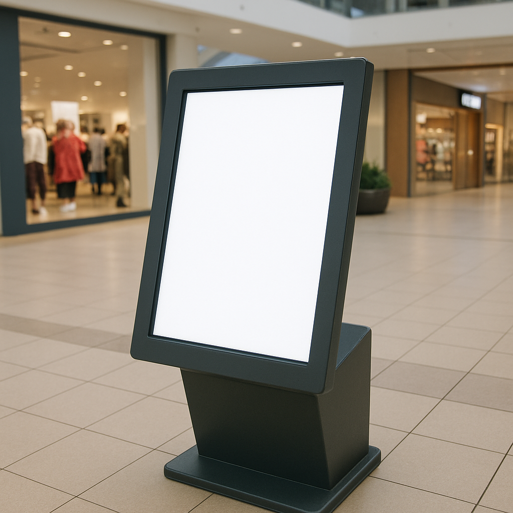 interactive display in a shopping mall