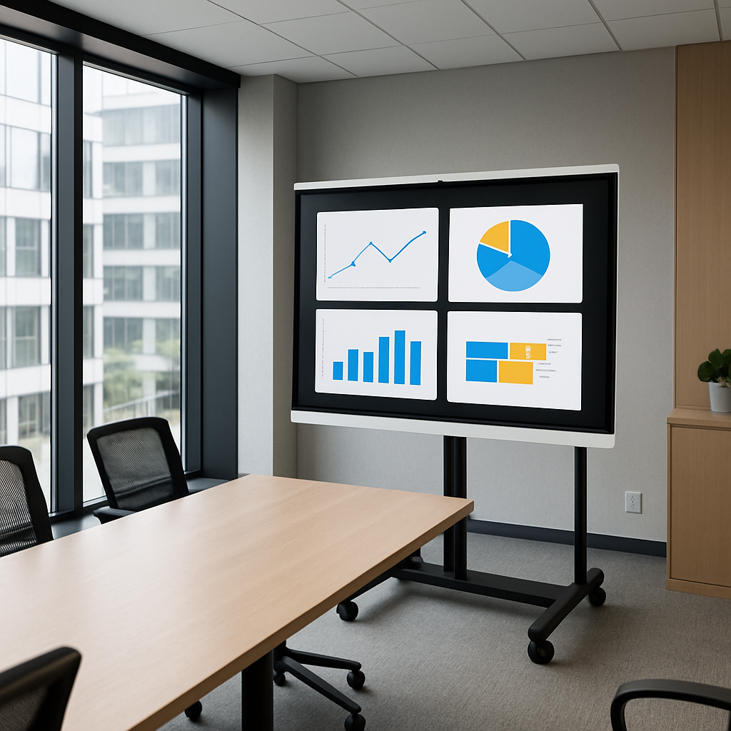 smartboard in a modern office