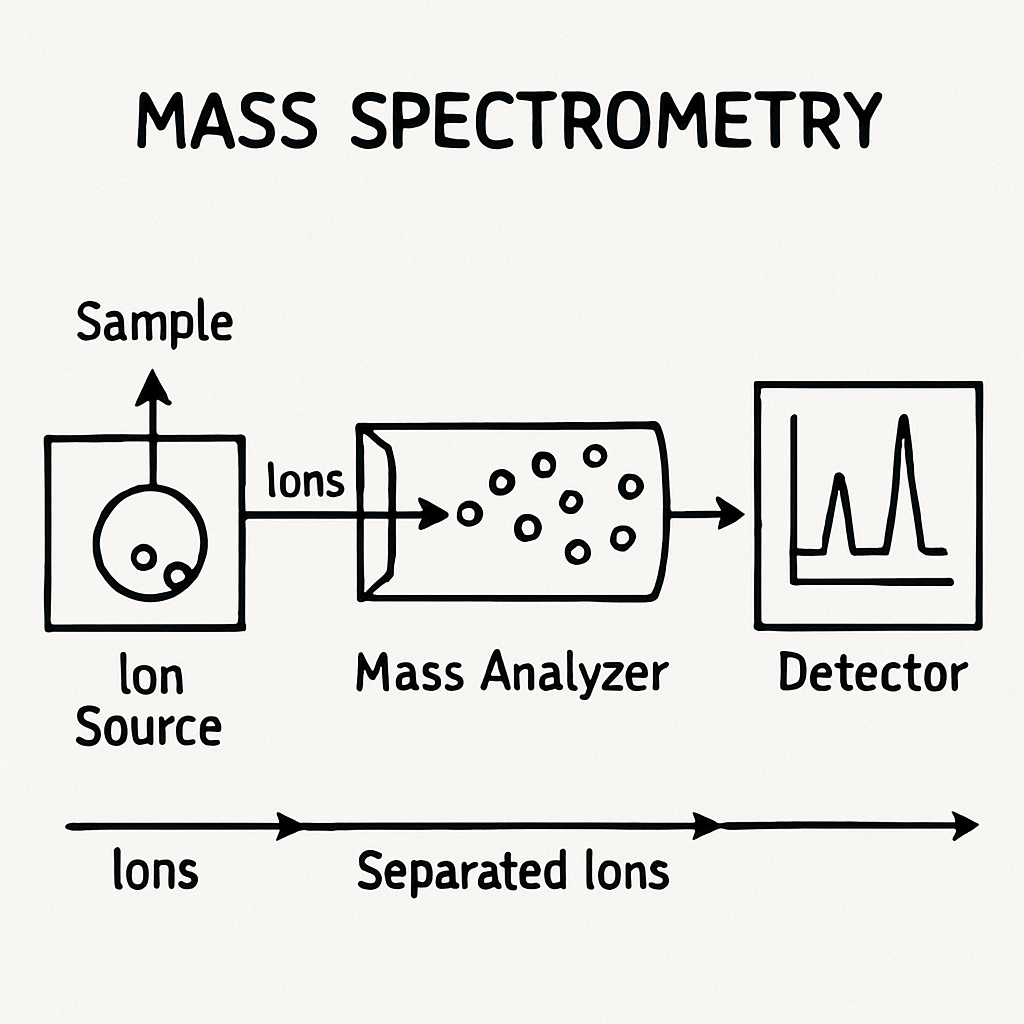 Mass Spectrometry process diagram