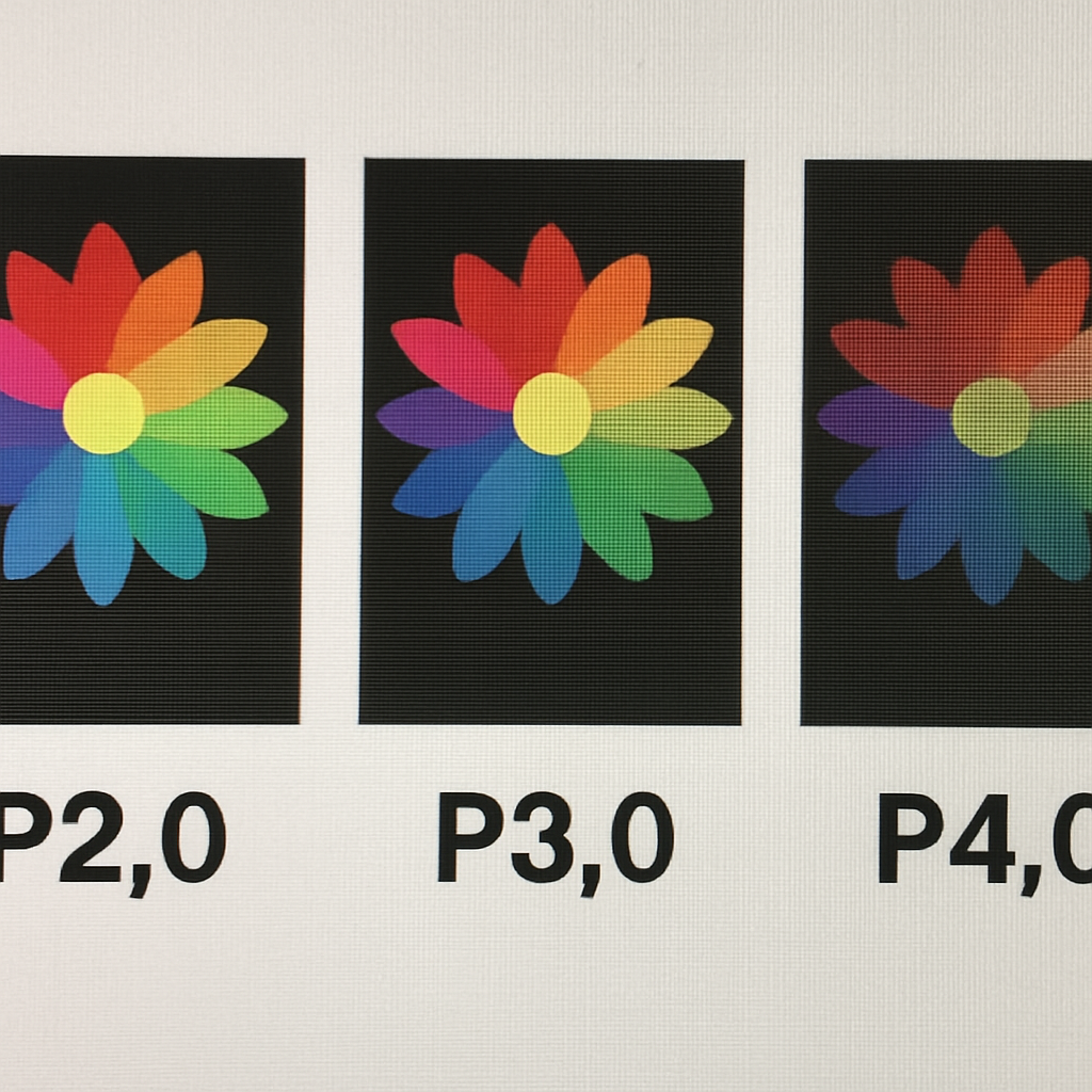 comparing different pixel pitches on led displays