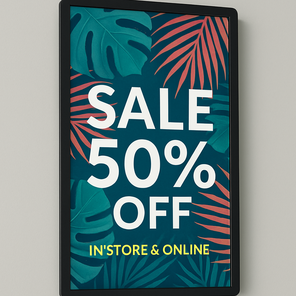 retail digital signage display