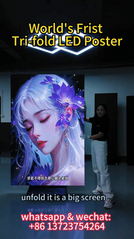 foldable led poster