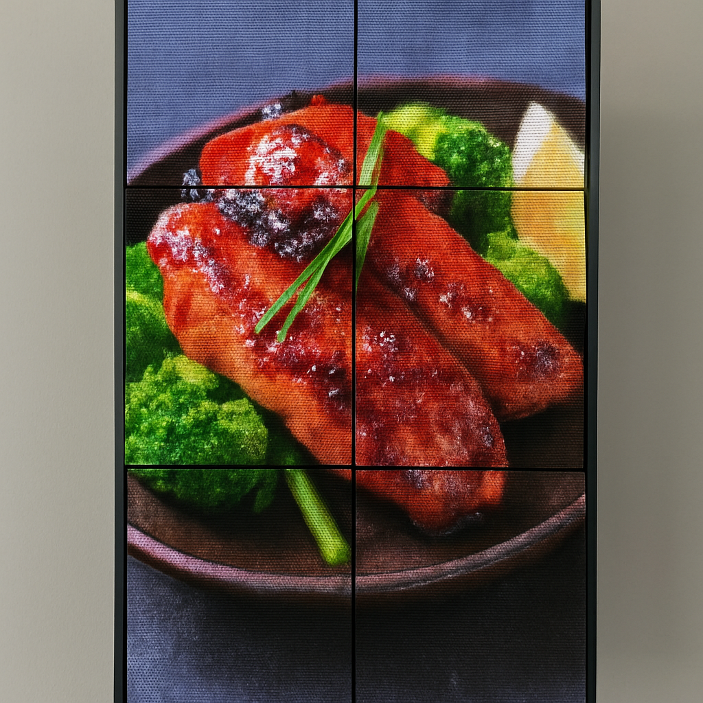 splicable led poster display