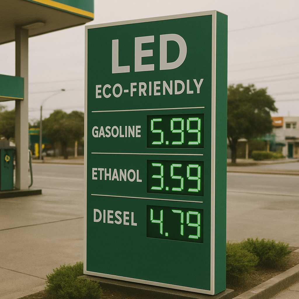 totem led para posto combustível​