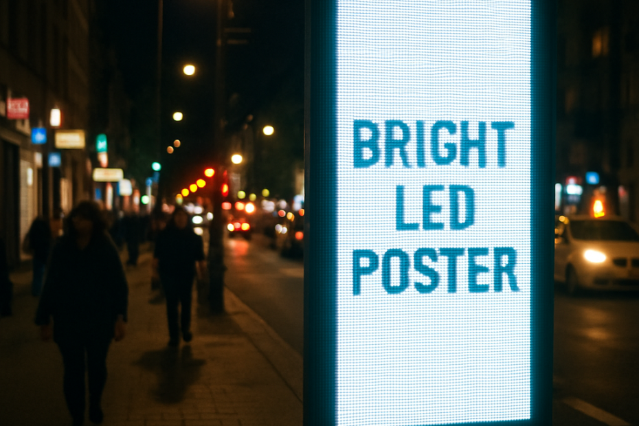 Rechargeable LED Posters