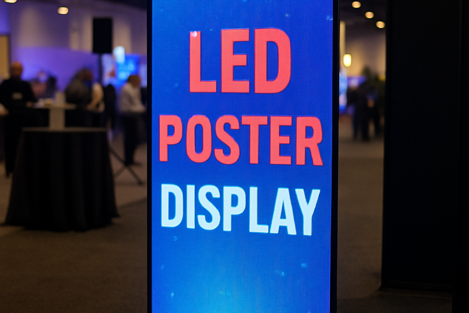 led poster video display