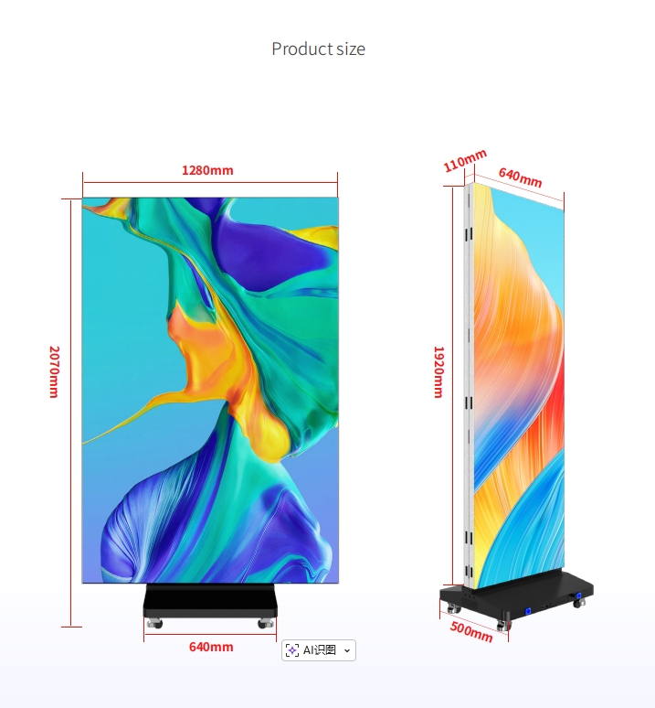 tri-fold led poster
