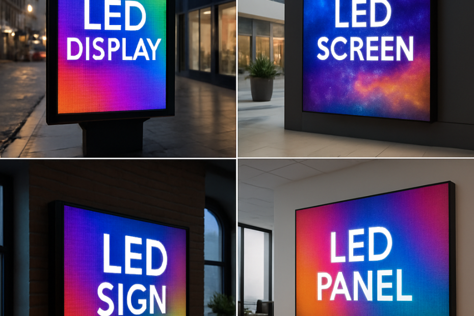 types of LED display