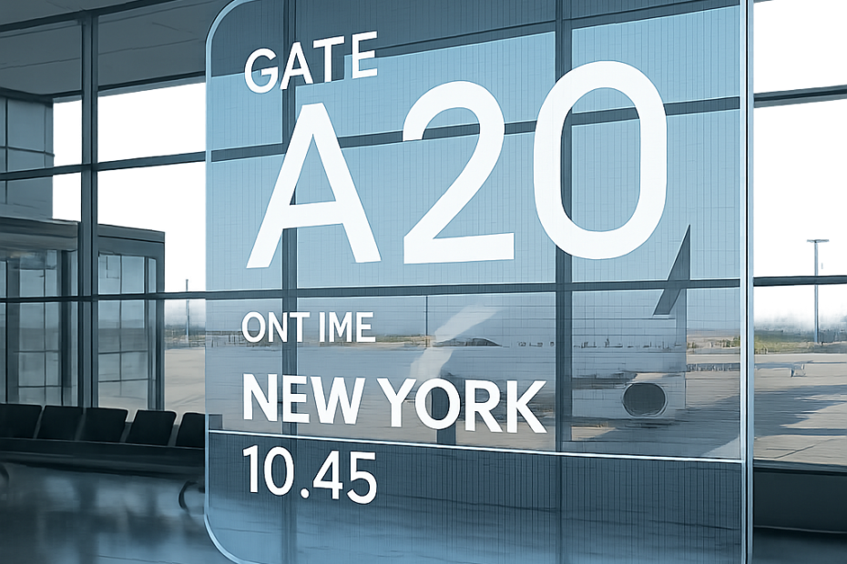 airport LED display